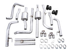 AWE Tuning 4th Gen GM 1500 6.2L 0FG Cat-Back Split Rear Exit Exhaust with Quad Diamond Black Tips