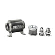DeatschWerks Stainless Steel 8AN 10 Micron Inline Fuel Filter Housing Kit