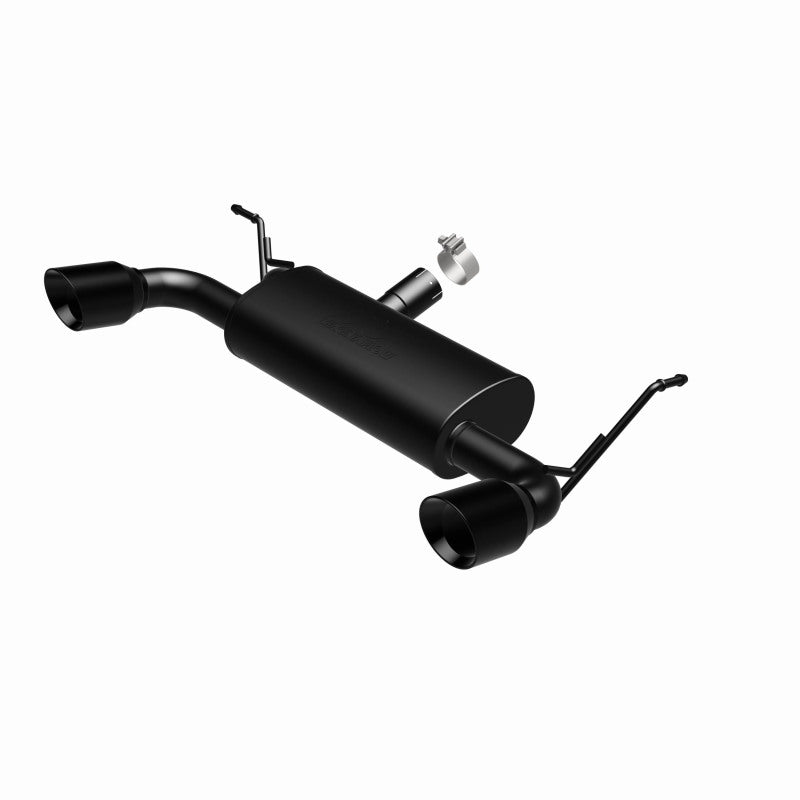 MagnaFlow 07-17 Jeep Wrangler JK 3.8/3.6L Dual Split Rear Exit Black Axle-Back Exhaust System