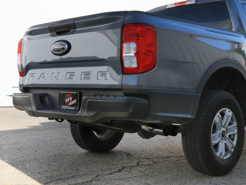 aFe 2024+ Ford Ranger Vulcan Series 2.5 inch to 3 inch Cat-Back Exhaust with Black Tips