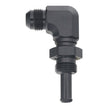DeatschWerks 8AN Male Flare to Straight 3/8 Inch Single Hose Barb - Anodized Matte Black