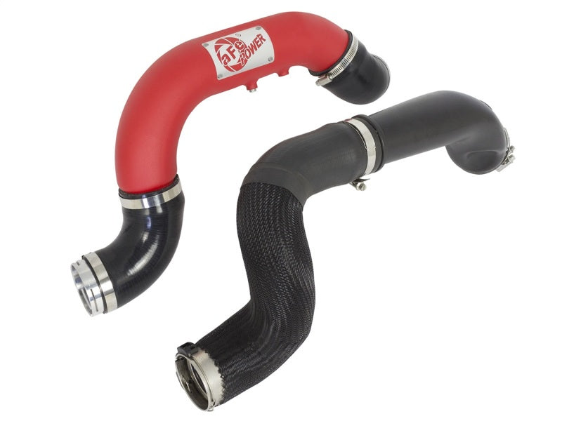 aFe BladeRunner Red Intercooler Tubes Combo for 2016-2018 GM Colorado and Canyon with 2.8L Diesel Engine (Part #46-20264-R)