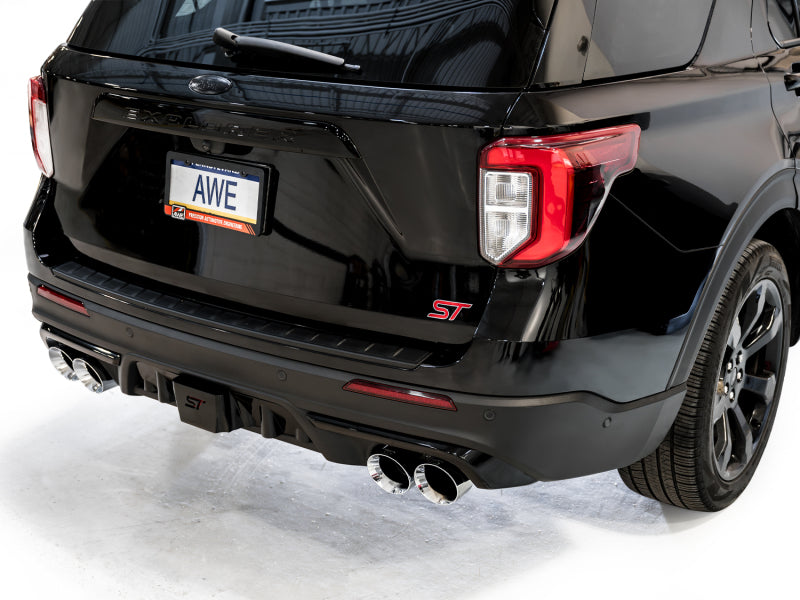 AWE Tuning 2020+ Ford Explorer ST Touring Edition Exhaust with Chrome Silver Tips