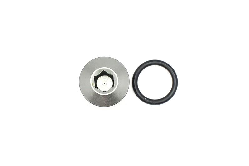DeatschWerks 6AN ORB Male Plug Low Profile Internal Allen/Hex with O-Ring - Titanium Finish
