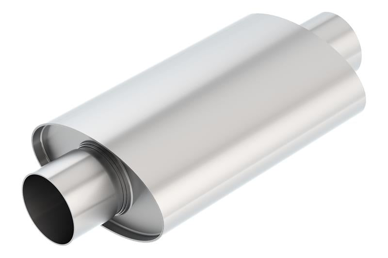 Borla XR-1 Multi-Core 3-inch Center Inlet/Outlet Oval Racing Muffler for High-Performance Vehicles