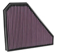 K&N Replacement Panel Air Filter for 2014-2017 Cadillac CTS 3.6L V6 - High-Flow, Reusable Performance Filter
