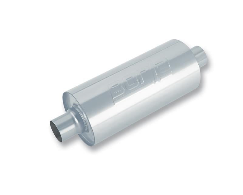 Borla 3-Inch In/Out Turbo XL Muffler - 6.75-Inch Diameter x 24-Inch Length for Truck Applications