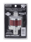 K&N Engineering 62-1015 Chrome Crankcase Vent Filter with Steel Base and Top, 1/2 Inch Diameter Tube
