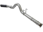 aFe Large Bore HD 5 Inch Diesel Exhaust System with Black Tip for 2017 Ford F-250 & F-350 6.7L V8