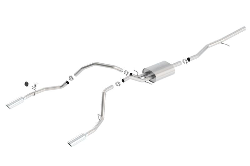 Borla S-Type Cat-Back Exhaust System for 2014-2018 Chevrolet Silverado 1500 & GMC Sierra 1500, 2019 Silverado 1500 LD – 5.3L V8 Crew Cab