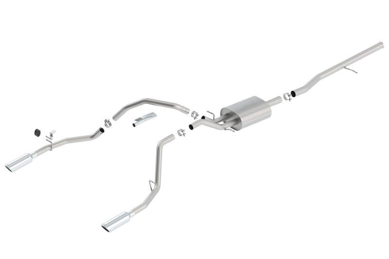 Borla S-Type Cat-Back Exhaust System for 2014-2018 Chevy Silverado 1500 & GMC Sierra 1500 with 5.3L V8