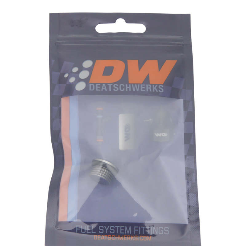 DeatschWerks 6AN ORB Male Plug Low Profile Internal Allen/Hex with O-Ring - Titanium Finish