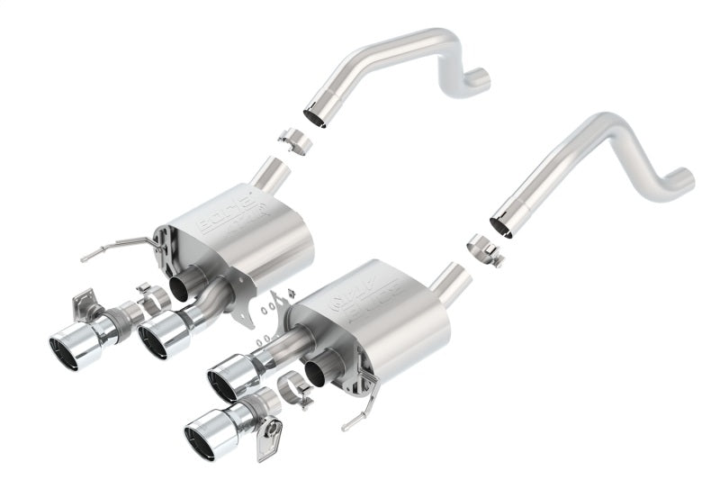 Borla ATAK Axle-Back Exhaust System for 2015-2019 Chevrolet Corvette C7 Z06 & Grand Sport with NPP Valves