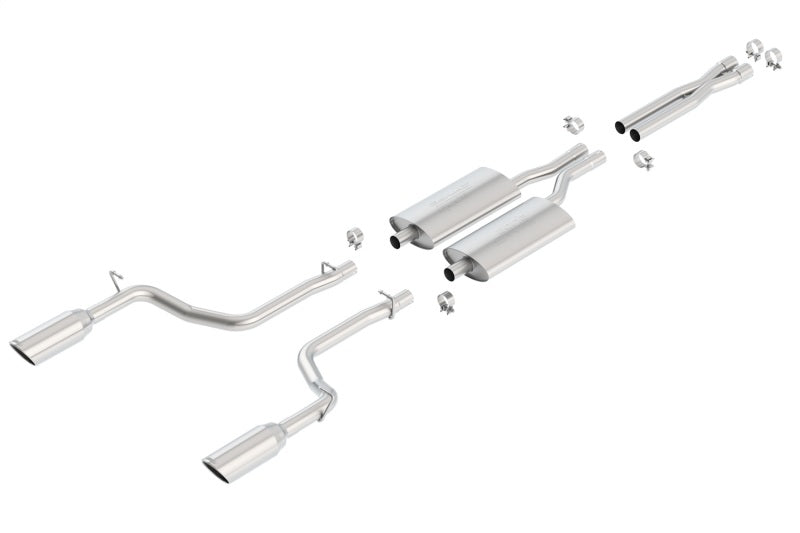 Borla 140125 S-Type Cat-Back Exhaust System for 2005-2010 Chrysler 300C, Dodge Magnum RT, and Dodge Charger RT 5.7L V8