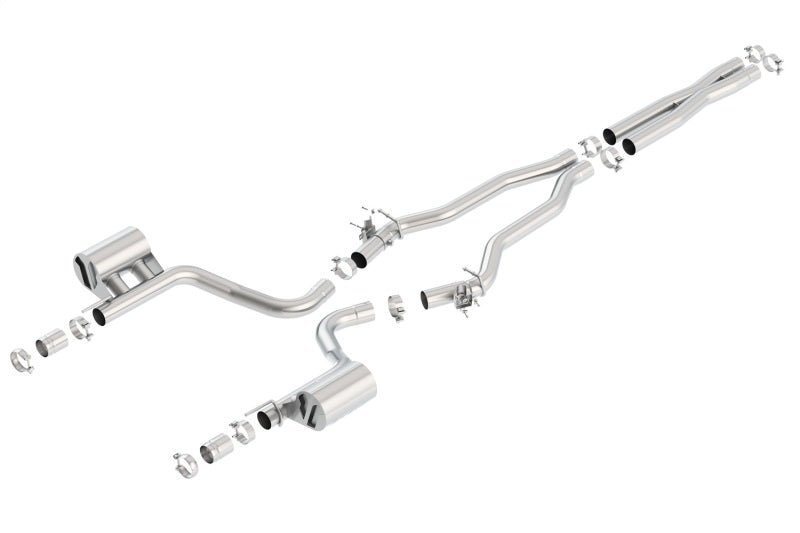Borla ATAK Cat-Back Exhaust System for 2015-2023 Dodge Charger SRT Hellcat 6.2L V8 with Active Valves