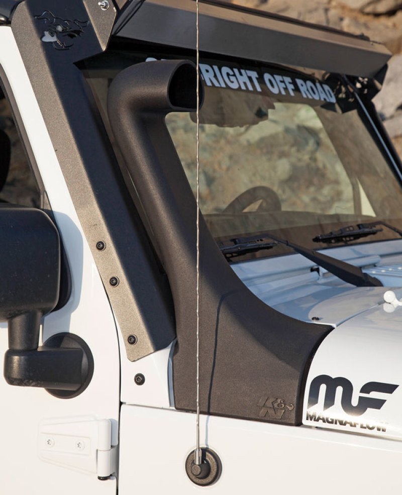 K&N Engineering 57-1573 Off-Road Snorkel System for Jeep Wrangler 2012-2013 with 3.6L V6 Engine