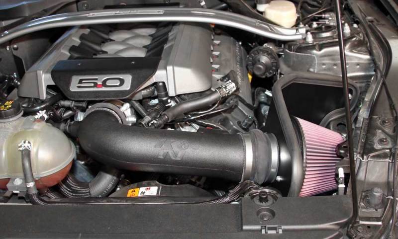 K&N Engineering 63-2590 Cold Air Intake Kit for 2015-2017 Ford Mustang GT 5.0L V8 F/I