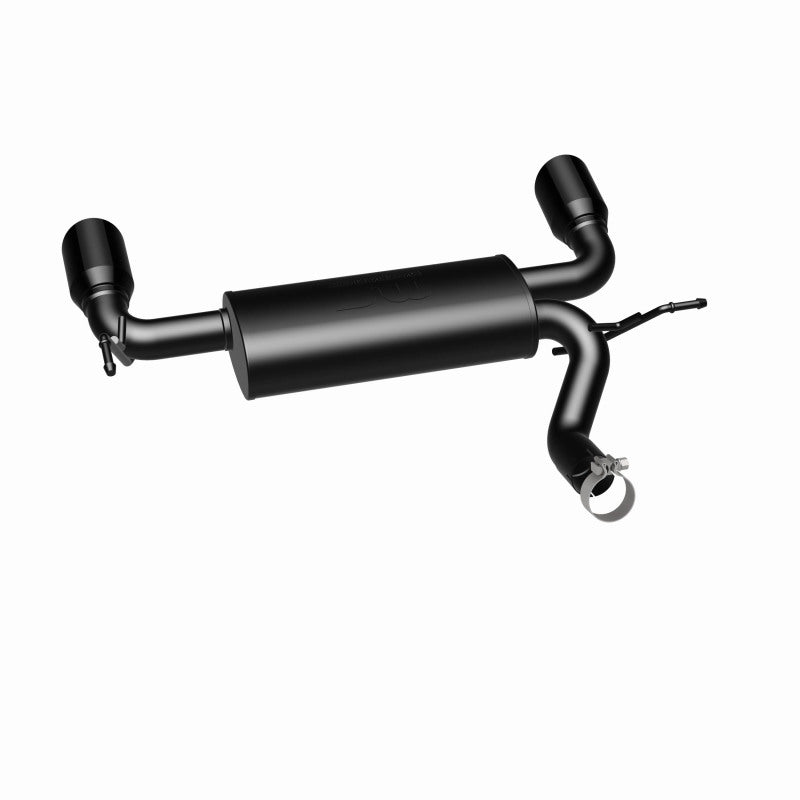 MagnaFlow 07-17 Jeep Wrangler JK 3.8/3.6L Dual Split Rear Exit Black Axle-Back Exhaust System