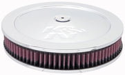 K&N Engineering Custom Air Cleaner Assembly with 5 1/8 Inch Flange and 11 Inch Outer Diameter
