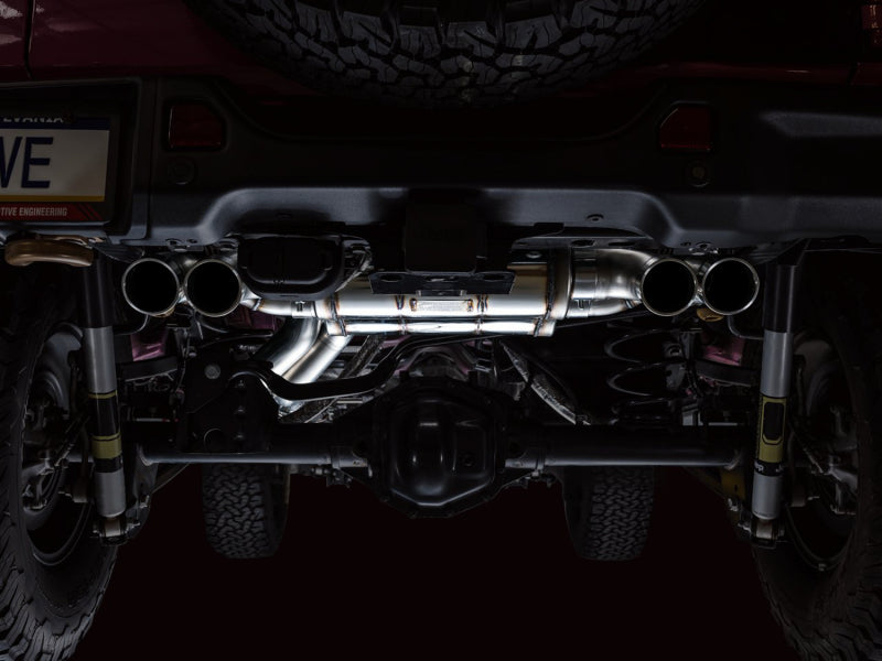AWE Tuning 21+ Jeep Wrangler 392 SwitchPath Cat-Back Exhaust with Quad BashGuards