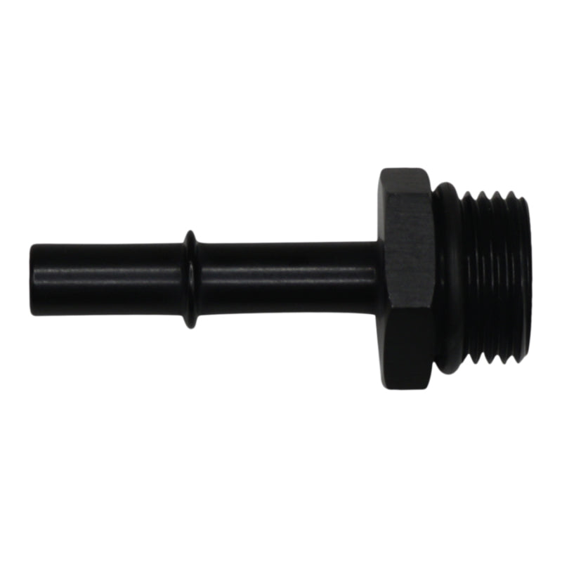 DeatschWerks 10AN ORB Male to 3/8 Inch Male EFI Quick Connect Adapter - Anodized Matte Black
