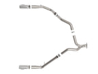 aFe Large Bore-HD 3-Inch 409 Stainless Steel DPF-Back Exhaust System with Polished Tips for Ram 1500 2020-2021
