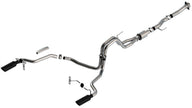 Borla F-150 2021-2025 5.0L V8 ATAK Cat-Back Exhaust System with Black Chrome Tips (Part #140869BC)