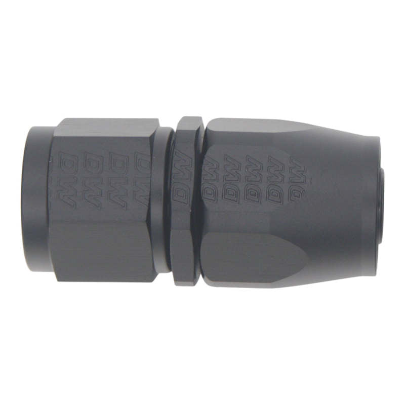 DeatschWerks 10AN Female Swivel Straight Hose End CPE in Matte Black