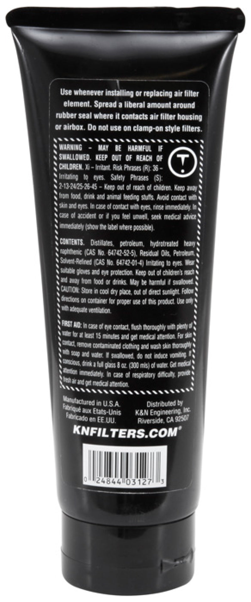 K&N Engineering Sealing Grease 99-0704 - 6 oz for Air Filter Sealing and Protection