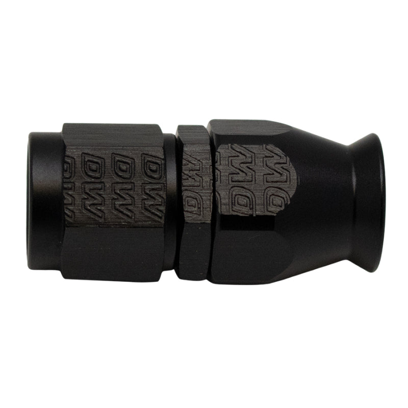 DeatschWerks 6AN Female Swivel Straight Hose End PTFE with Olive Insert - Anodized Matte Black