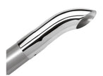 Borla Universal Polished Stainless Steel Exhaust Tip - 2.5 inch Inlet and Outlet, Single Round Turndown/Turnout, 9 inch Length