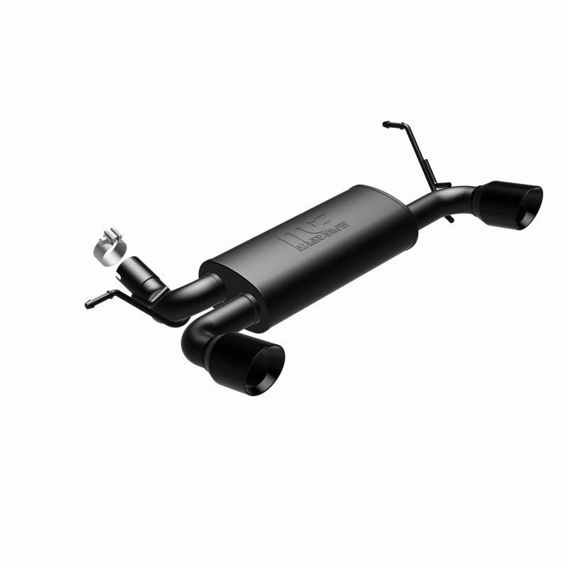 MagnaFlow 07-17 Jeep Wrangler JK 3.8/3.6L Dual Split Rear Exit Black Axle-Back Exhaust System