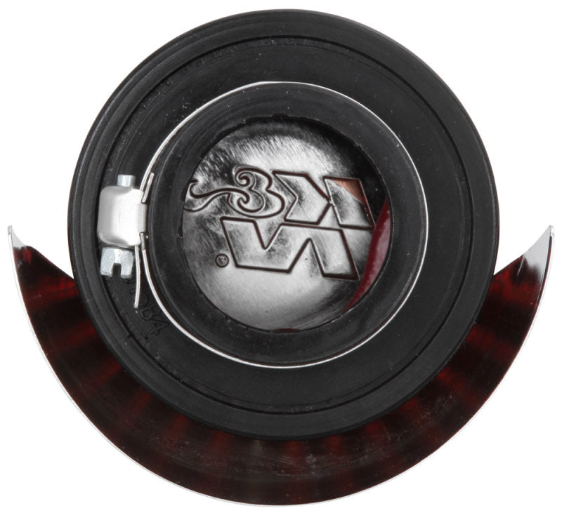 K&N Engineering 62-1514 1.5 inch Flange Crankcase Vent Filter with Chrome Top and Heat Shield