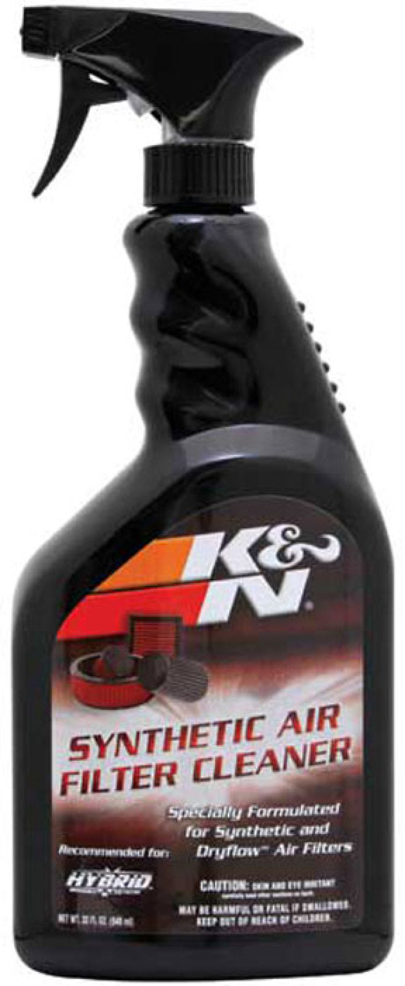 K&N Engineering 99-0624 Synthetic Air Filter Cleaner – 32 oz Spray Bottle for Effective Dirt and Grime Removal
