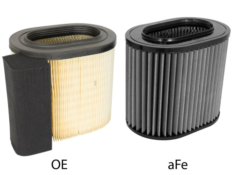 aFe MagnumFLOW OE Replacement Air Filter with Pro DRY S Media for Ford Super Duty 2017 6.7L V8 / 6.2L V8