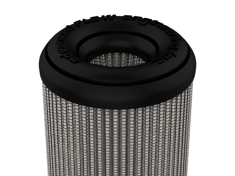aFe MagnumFLOW Pro DRY S 4-inch Flange, 6-inch Base, 4-inch Top, 8-inch Height Replacement Air Filter - Part Number 21-91155