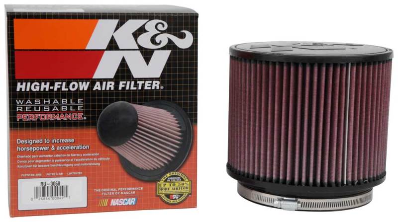 K&N Engineering Universal Rubber Air Filter with 6-Inch Flange ID and 7.5-Inch Outer Diameter