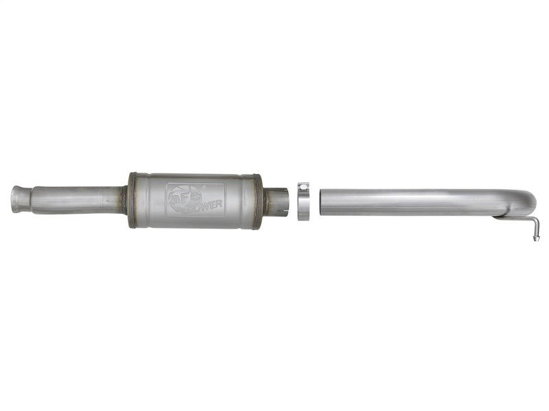 aFe Rock Duster 3in 409 Stainless Steel Cat-Back Turn-Down Exhaust for 2018+ Jeep Wrangler (JL) V6 3.6L