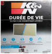 K&N HVAC Filter 24 x 24 x 1 - Reusable Washable Pleated Synthetic Filter for Improved Indoor Air Quality