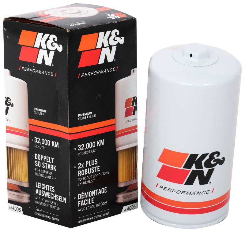 K&N Engineering HP-4005 Premium Oil Filter for Ford F-250 Super Duty 6.7L V8 Diesel