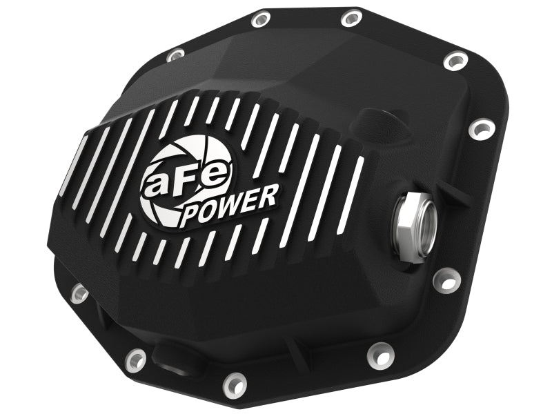 aFe POWER 21-22 Ram 1500 TRX Hemi V8 6.2L PRO Series Rear Differential Cover with Machined Fins and Black Finish