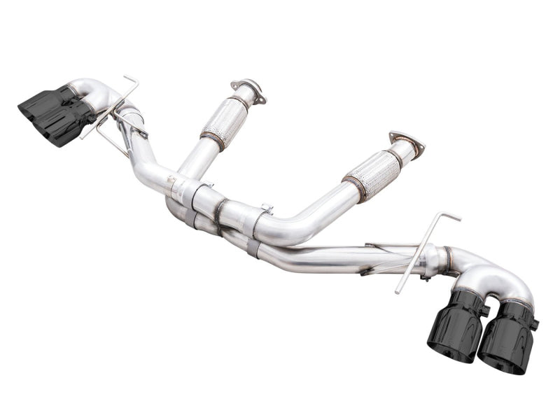 AWE Tuning 2020-2026 Chevrolet Corvette C8 Track Edition Exhaust with Diamond Black Tips