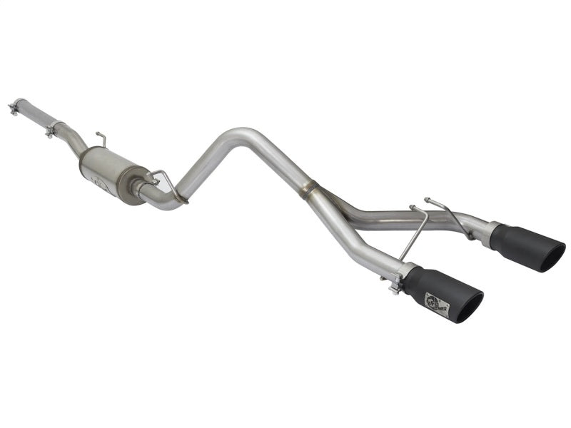 aFe Rebel Series Dual Wide Center Exit Cat-Back Exhaust System for 2007-2017 Jeep Wrangler (V6-3.6L/3.8L)