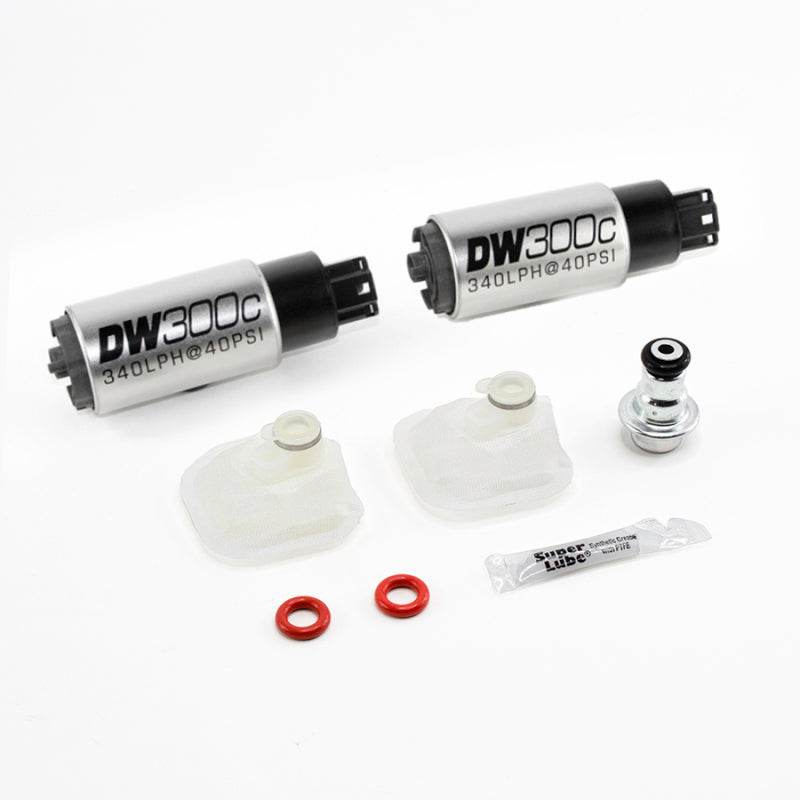 DeatschWerks DW300c Series 340 LPH In-Tank Fuel Pumps for 2009-2015 Cadillac CTS-V – Set of Two with Installation Kit