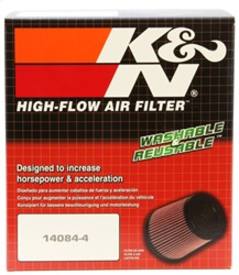 K&N Engineering RU-1500 Universal Oval Clamp-On Air Filter – 2 3/4 Inch Flange for Automotive and Equipment Applications