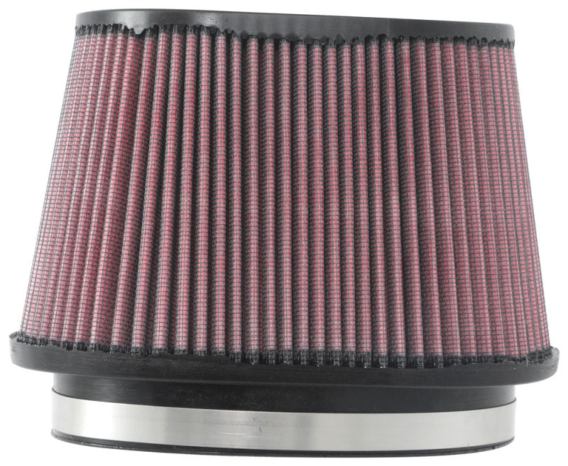 K&N Engineering Universal Rubber Air Filter – 6.25 x 4 Inch Oval with 7.375 x 5.5 Inch Base and 5 Inch Height