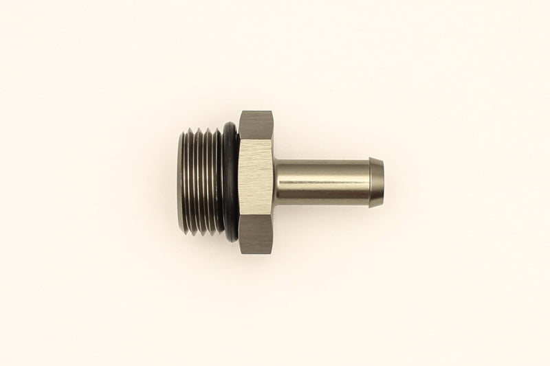 DeatschWerks 8AN ORB Male to 5/16 inch Male Barb Fitting with O-Ring - Titanium