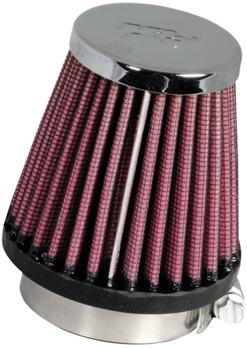K&N Engineering Universal Chrome Air Filter Part RC-1060 – 1 15/16 inch Flange, 3 inch Base, 2 inch Top, 3 inch Height
