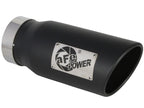 aFe Large Bore-HD 3 in Stainless Steel DPF-Back Exhaust System with Black Tips for Ram 1500 (2020-2021)