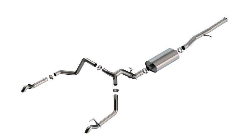 Borla Touring Cat-Back Exhaust System for Chevrolet Silverado 1500 ZR2 & GMC Sierra 1500 AT4X 6.2L V8